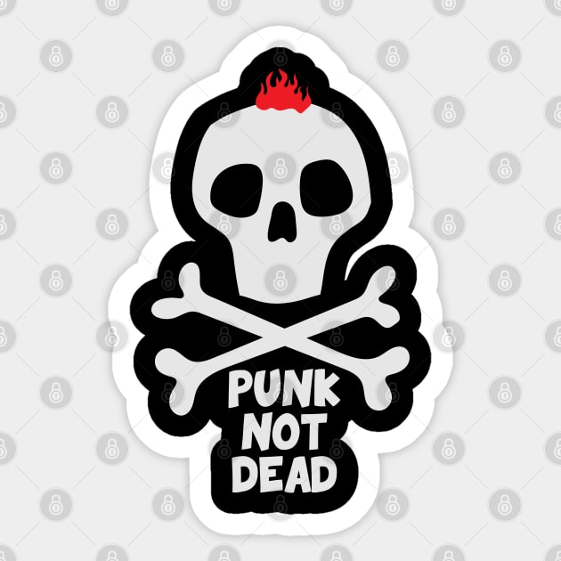 punk not dead Sticker by Yerlanio